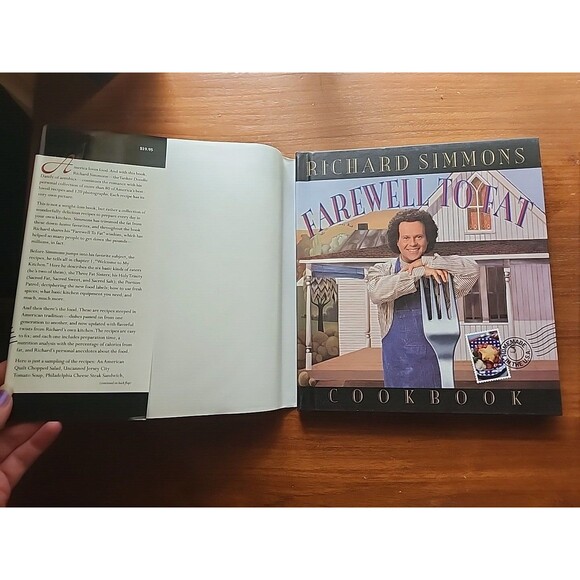 Richard Simmons Never-Say-Never Diet and Farewell To Fat 2 HCDJ Books First Edit - Picture 3 of 16